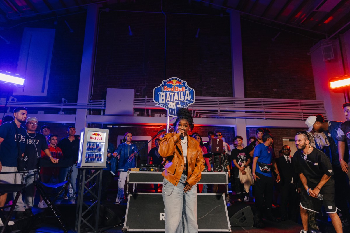 Rappers took the stage to compete in the Red Bull Batalla