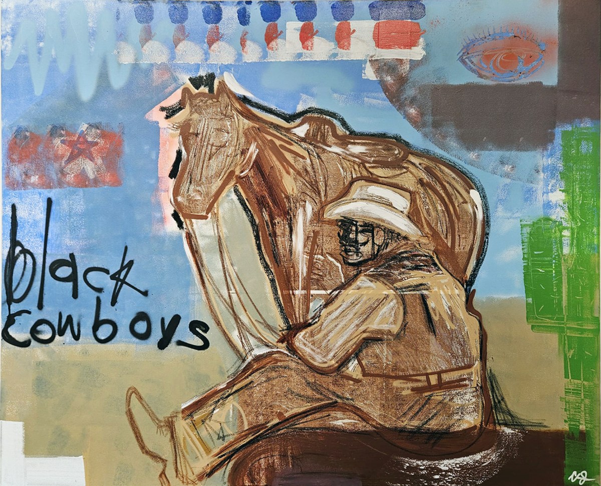 True Grit: Clarence James celebrates the forgotten spirit of the Black cowboy in new SoHo exhibit 2 "Black Cowboy" by Clarence James