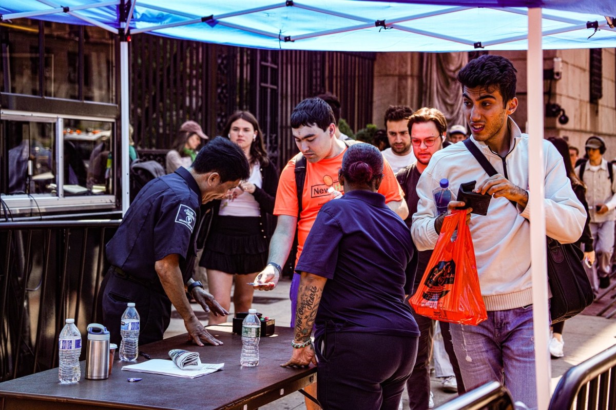 Security guards were placed at every entrance to both Columbia and Barnard, requiring students to either show or scan their identification card