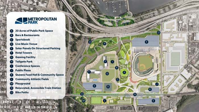 Mets owner Steve Cohen unveils renderings of Citi Field casino and park proposal in Queens 4 Metropolitan Park
