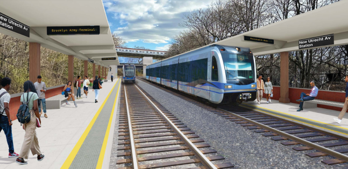MTA looking to dig tunnel underneath Queens cemetery for IBX light rail project 2 Rendering of Interborough Express light rail
