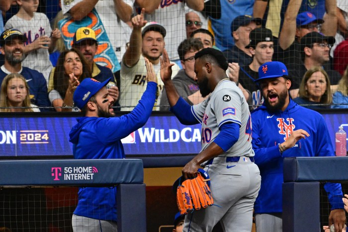 Luis Severino's gutsy Game 1 effort the latest step in comeback tour 2 Luis Severino congratulated after Game 1 outing Mets Brewers