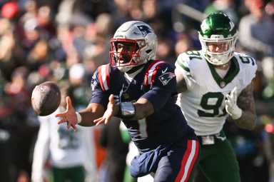 Jacoby Brissett Patriots Jets Week 8 2024