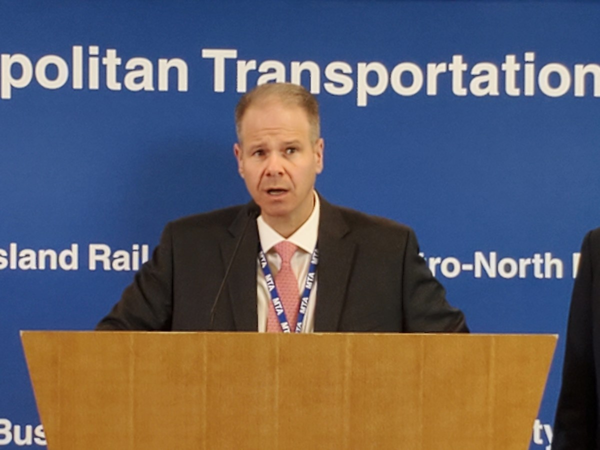 MTA chief security officer Michael Kemper speaking about transit crime in subways