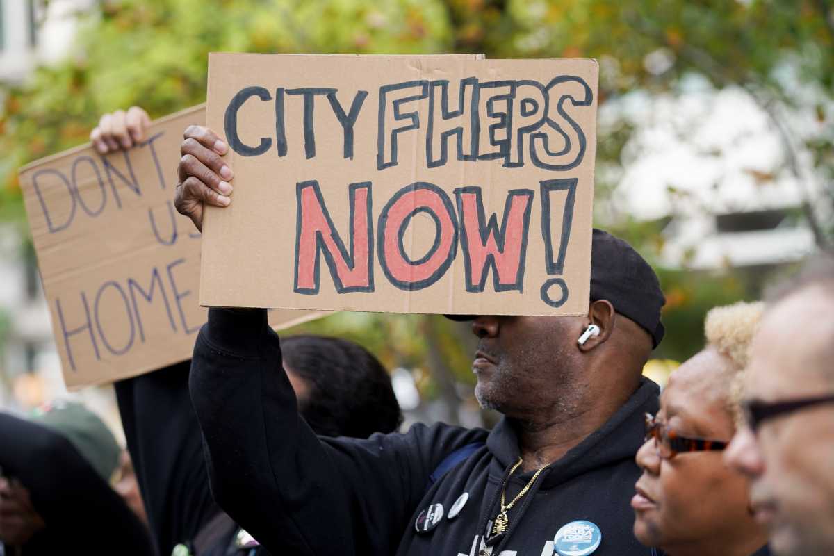 City Council rally on CityFHEPS expansion lawsuit