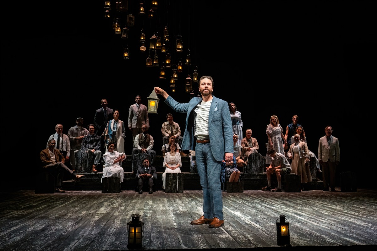 2024 Year in Review: The best of New York theater 6 Jim Parsons holding lantern in Our Town revival