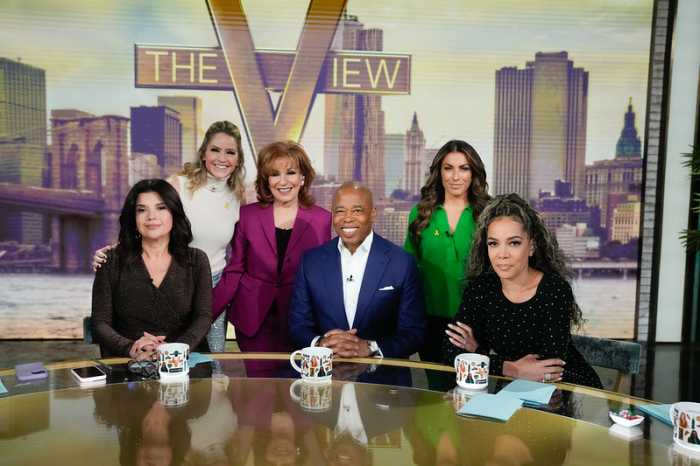 Mayor Eric Adams with the hosts of ABC's The View. Friday, Nov. 15, 2024.