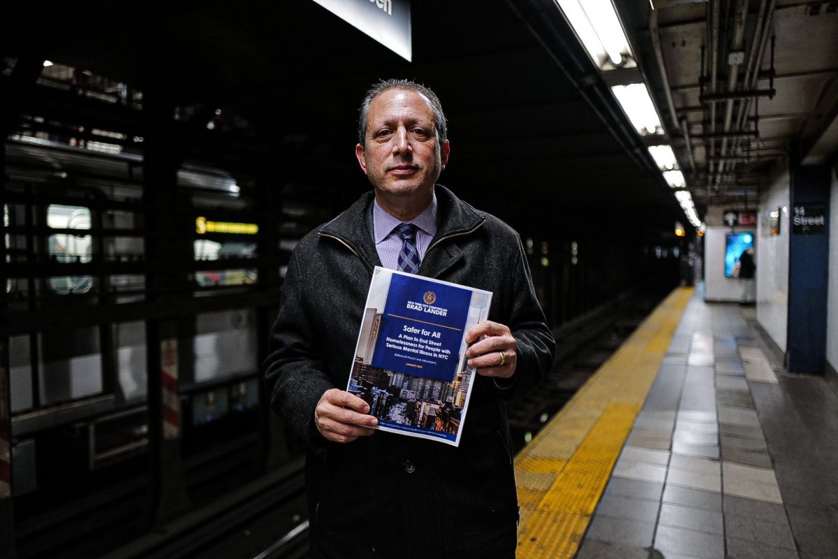 City Comptroller Brad Lander announces plan to address street homelessness and subway safety