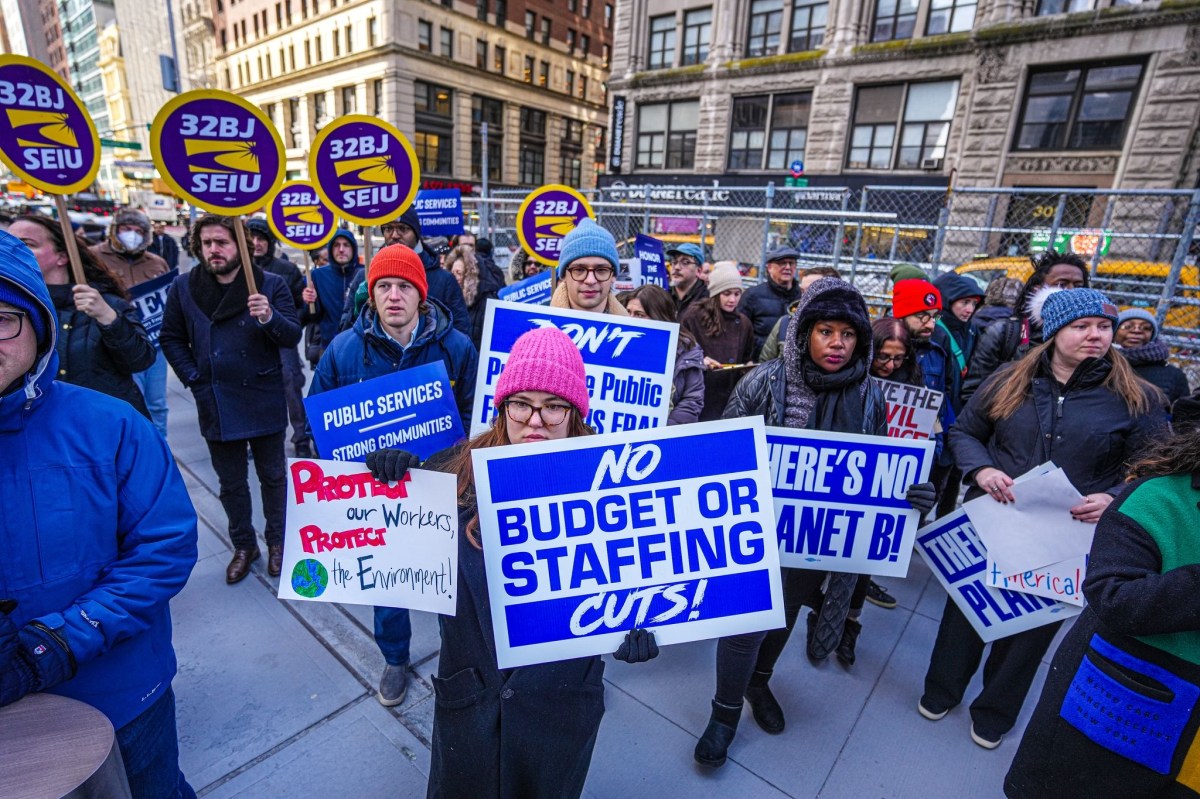 Federal workers in Manhattan protest Elon Musk and Donald Trump cutting government jobs: 'Delete DOGE' 2