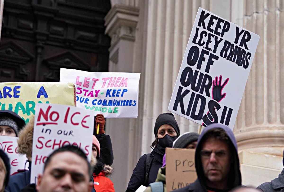 Fire and 'ICE': Immigrant advocates, pols rail against City Hall memo on cooperation with fed agents at schools and shelters 8