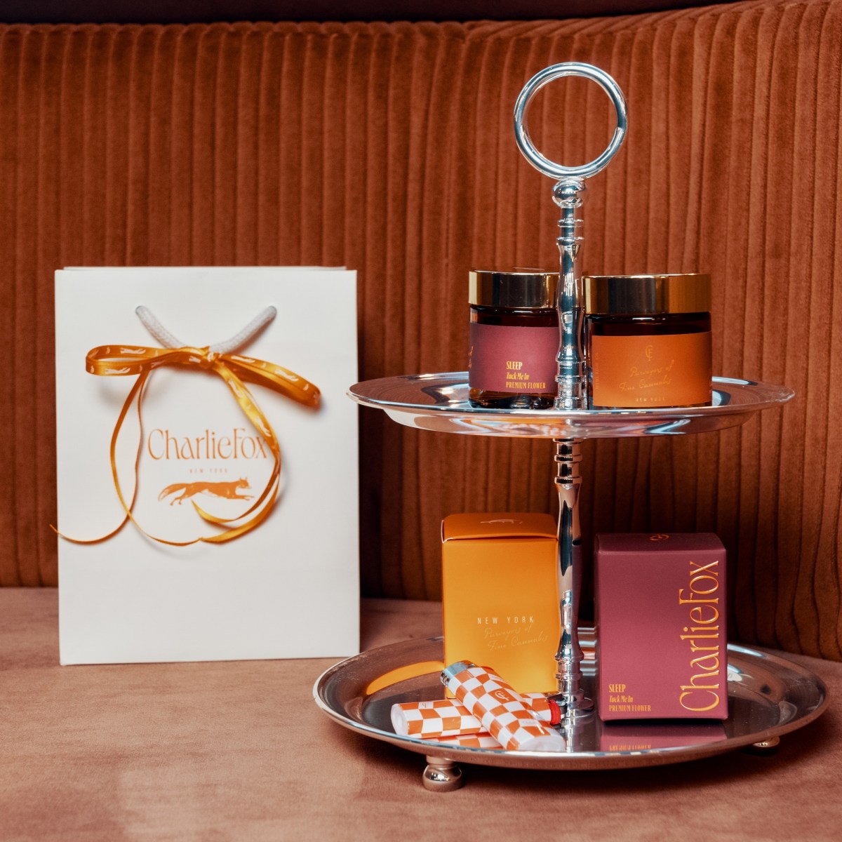 Charlie Fox brings comfy, luxury cannabis experience to Times Square 3 Some of Charlie Fox's house brand items.