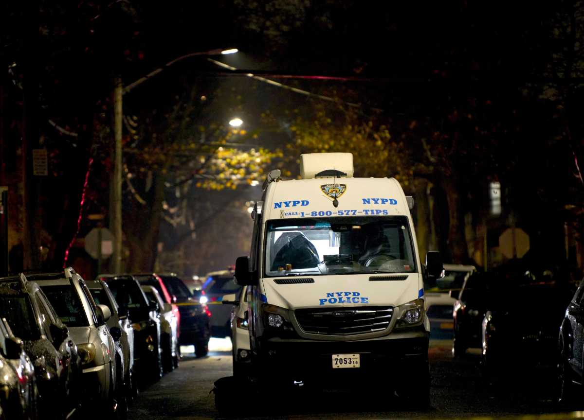 Crime scene in Brooklyn