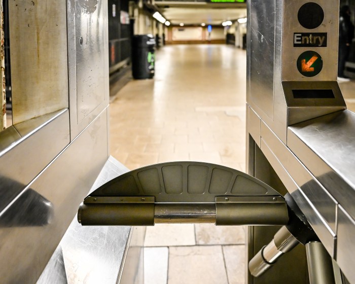 War on fare evasion: MTA adds 'half moons' to Lower Manhattan subway station turnstiles - and cheats still beat system 2