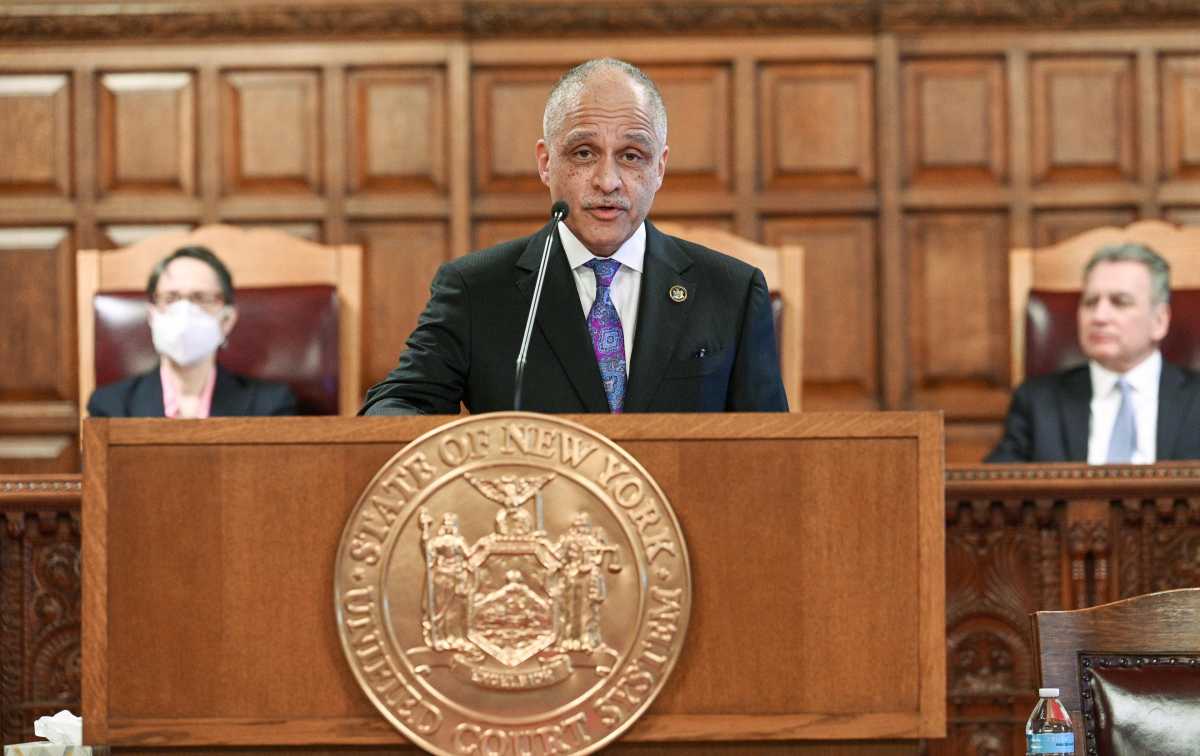 New York Chief Judge of the Court of Appeals Rowan Wilson delivered his State of the Judiciary speech on Feb. 10.