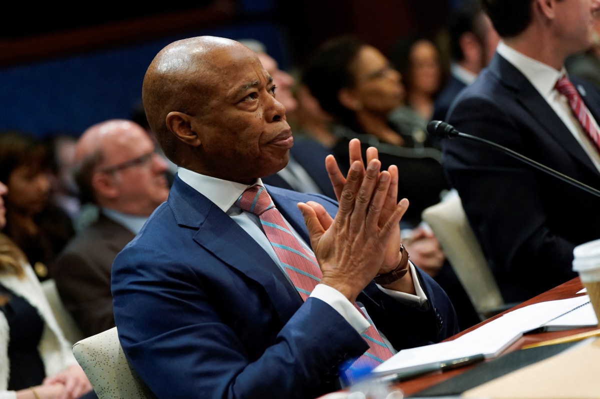 Mayor Adams in the House: As Republicans go easy, Dems press him on quid pro quo during heated immigration hearing 2 Mayor Adams with hands folded at Congress hearing