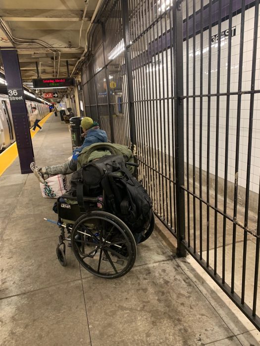 Homelessness on NYC trains: What local groups are doing to help address the subway's most notorious crisis 4 two homeless people on NYC trains platform