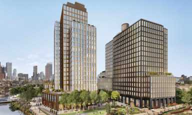 buildings where the businesses will open.