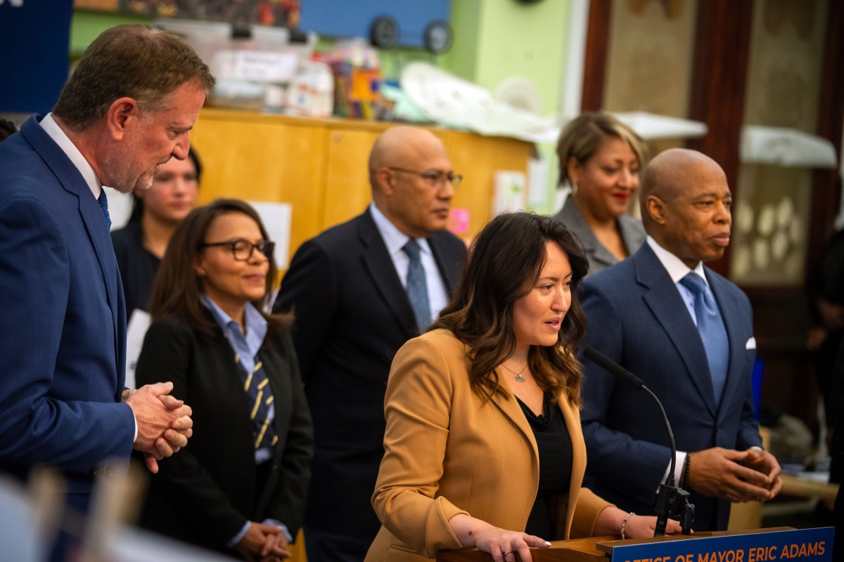Mayor Adams restores $167 million in 3-K and pre-K funding left out of his January budget plan 2 NYC Schools Chancellor Melissa Aviles-Ramos with Mayor Adams announcing additional early childhood funding