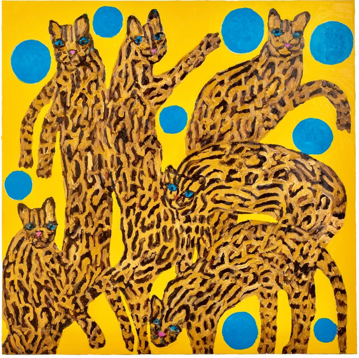 Art as rebellion, art as refuge: The last true luxury in a volatile world 4 Art: "Ocelots and Blue Pearl" by Hunt Slonem