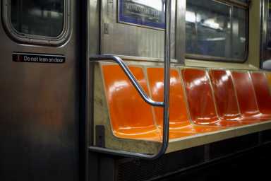 Empty subway seats