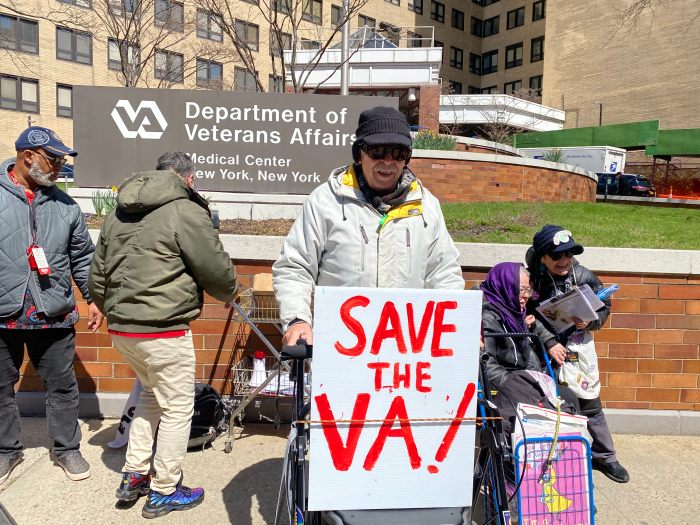 'Saving pennies will cost lives': Nurses and veterans rally against VA staffing cuts 4 Vietnam veteran Jan Barry, 82, shares his personal story with rally attendees, emphasizing the devastating impact of staffing cuts on veterans’ healthcare at the Manhattan VA