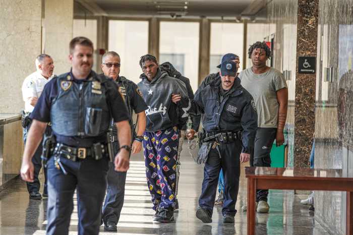 Gang members in Manhattan gun violence indictment escorted by cops