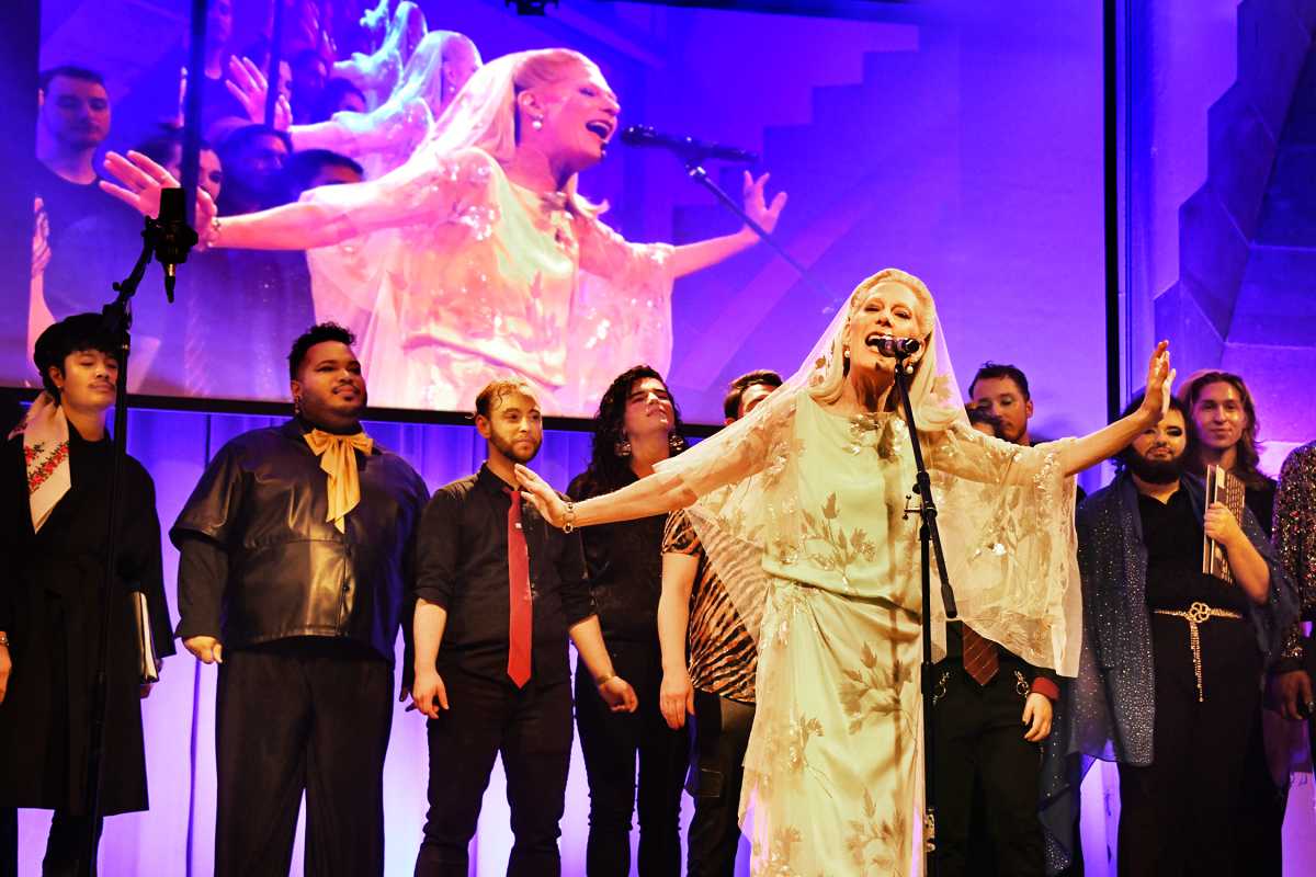 Justin Vivian Bond and NYC Gay Men's Chorus perform for Trans Day of Visibility