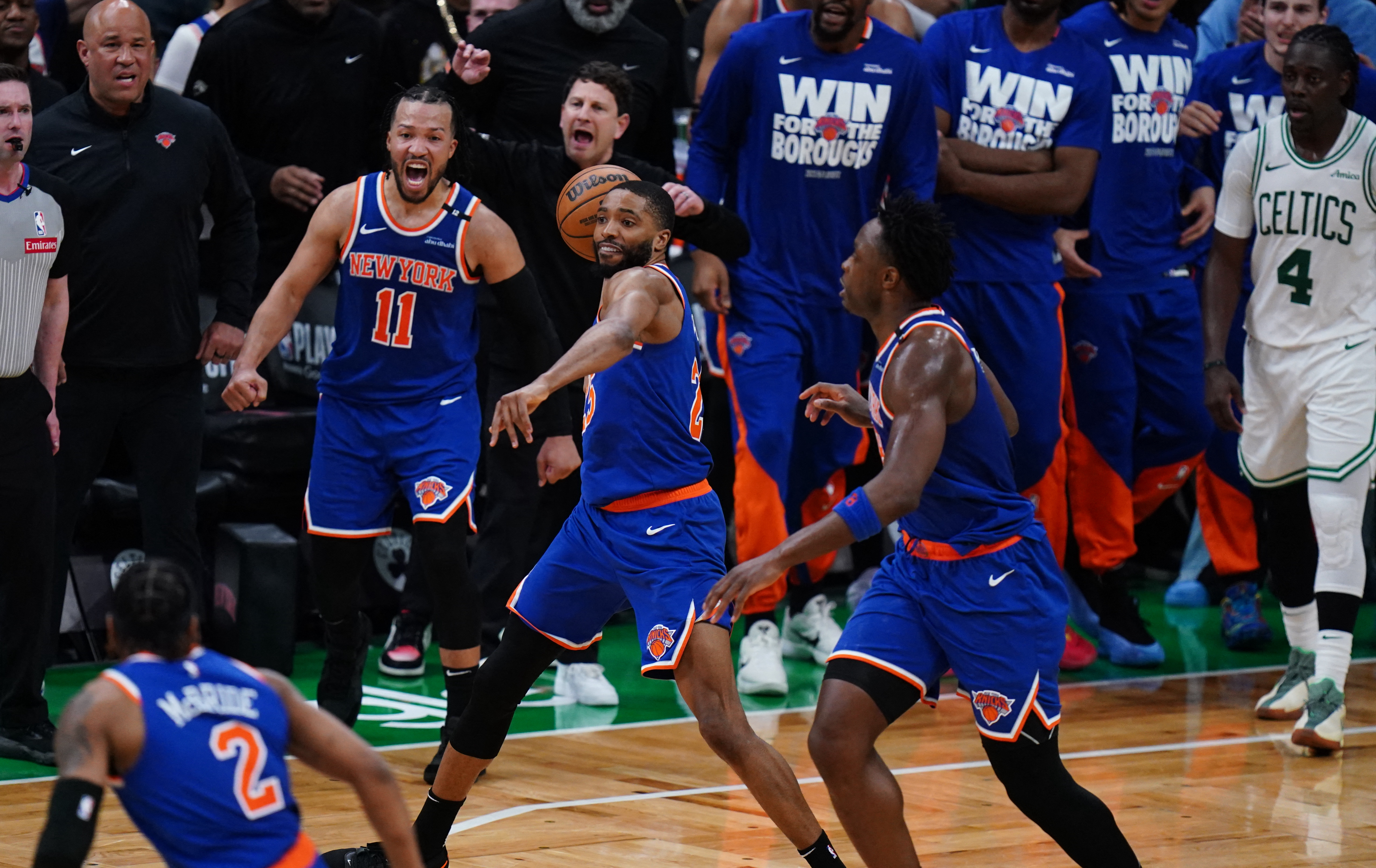 Knicks vs. Pacers Eastern Conference Finals preview, breakdown, more 2 Mikal Bridges steal Knicks Celtics OT Game 1