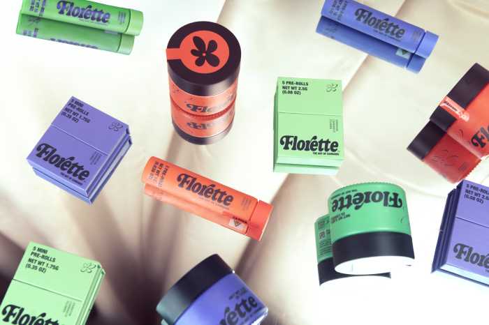 an assortment of cannabis products made by Florette
