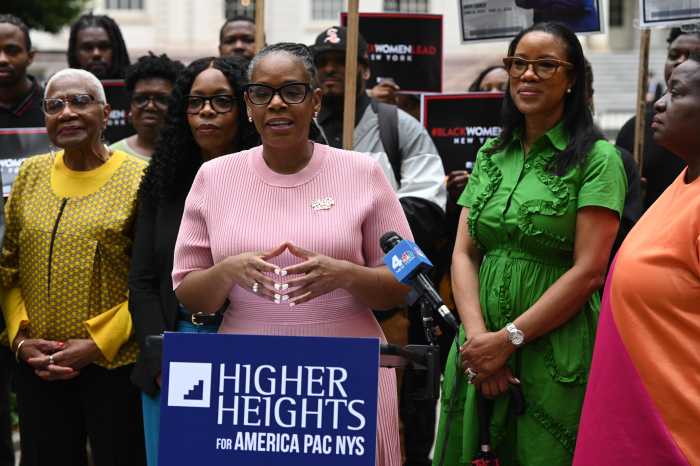 NYC Mayor's Race: City Council Speaker Adrienne Adams gains new wave of endorsements 2 Glynda C. Carr, president of Higher Heights encouraged New Yorkers to rank Speaker Adams #1 on their ballots