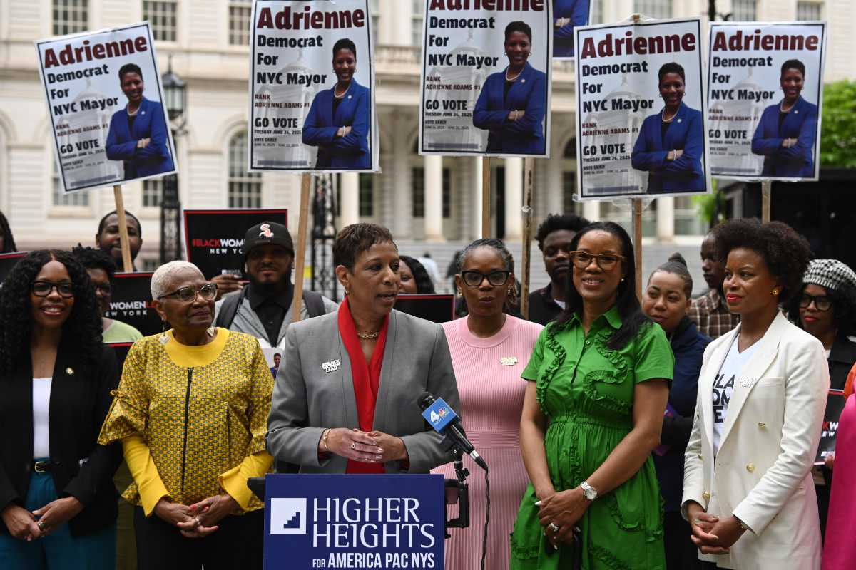 NYC Mayor's Race: Mamdani asks supporters to donate to opponent Speaker Adams in bid to block Cuomo 2 City Council Speaker Adrienne Adams speaks at a press conference in City Hall Park on Tuesday, where she received endorsements from elected officials and women-led organizations in her campaign for mayor.