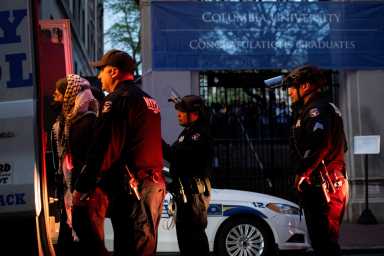 Police arrest Columbia University protesters