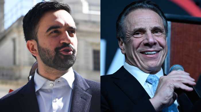Mayoral candidates Zohran Mamdani and Andrew Cuomo