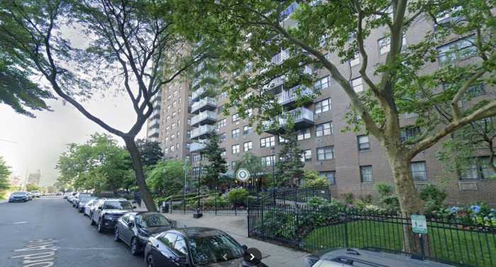 The Hazel Towers Apartments where one officer shot the 34-year-old