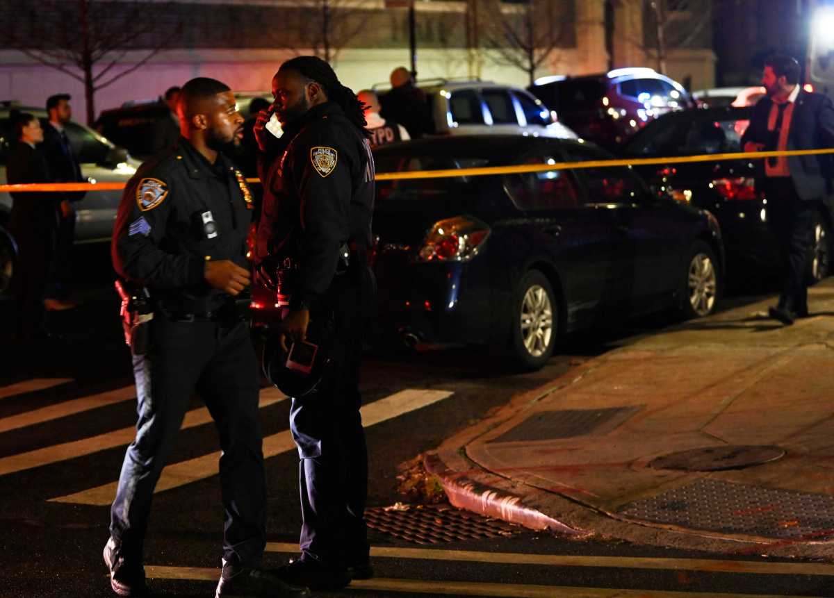 Police at scene of stabbing in Brooklyn