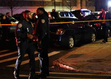 Police at scene of stabbing in Brooklyn