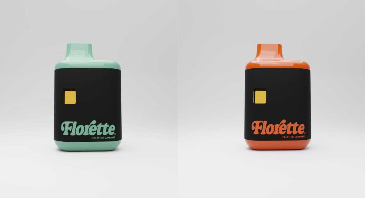 Two of Florette's new vapes side by side