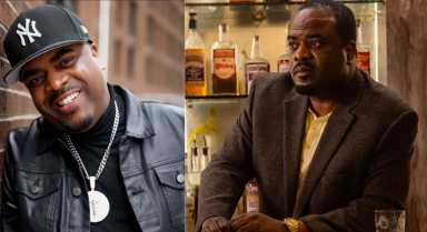 Markuann Smith (left), as seen on "Godfather of Harlem" (right).