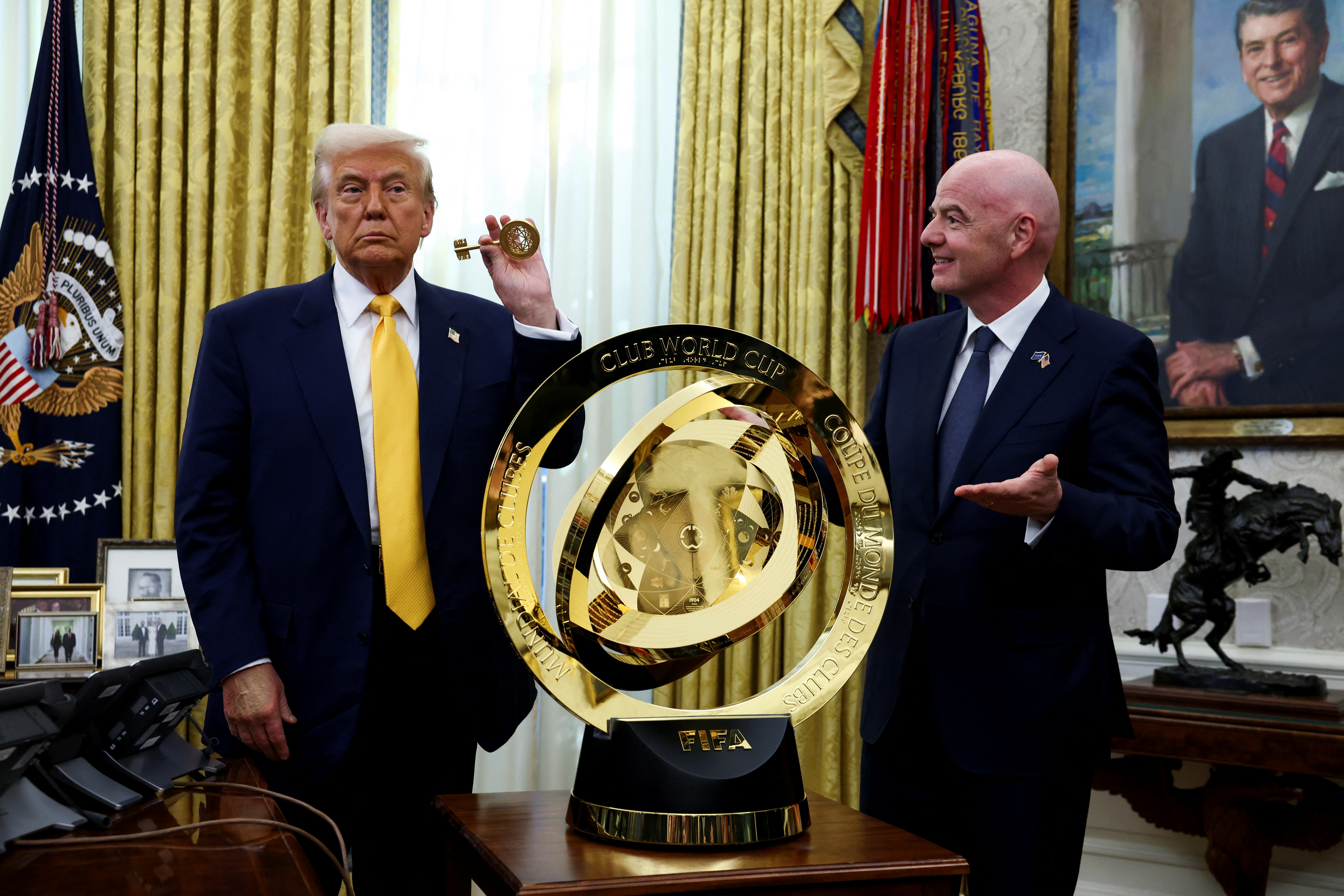 Club World Cup failing to fill MetLife Stadium, others in shaky start 3 Donald Trump Gianni Infantino FIFA Club World Cup