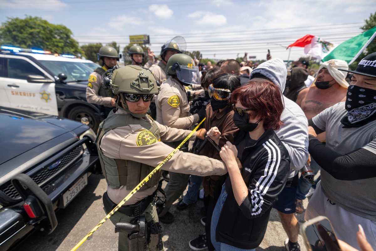On thin ICE: Protests erupt in New York and Los Angeles over Trump admin's targeting of immigrants in nation's two biggest cities 2 ICE protests in Los Angeles