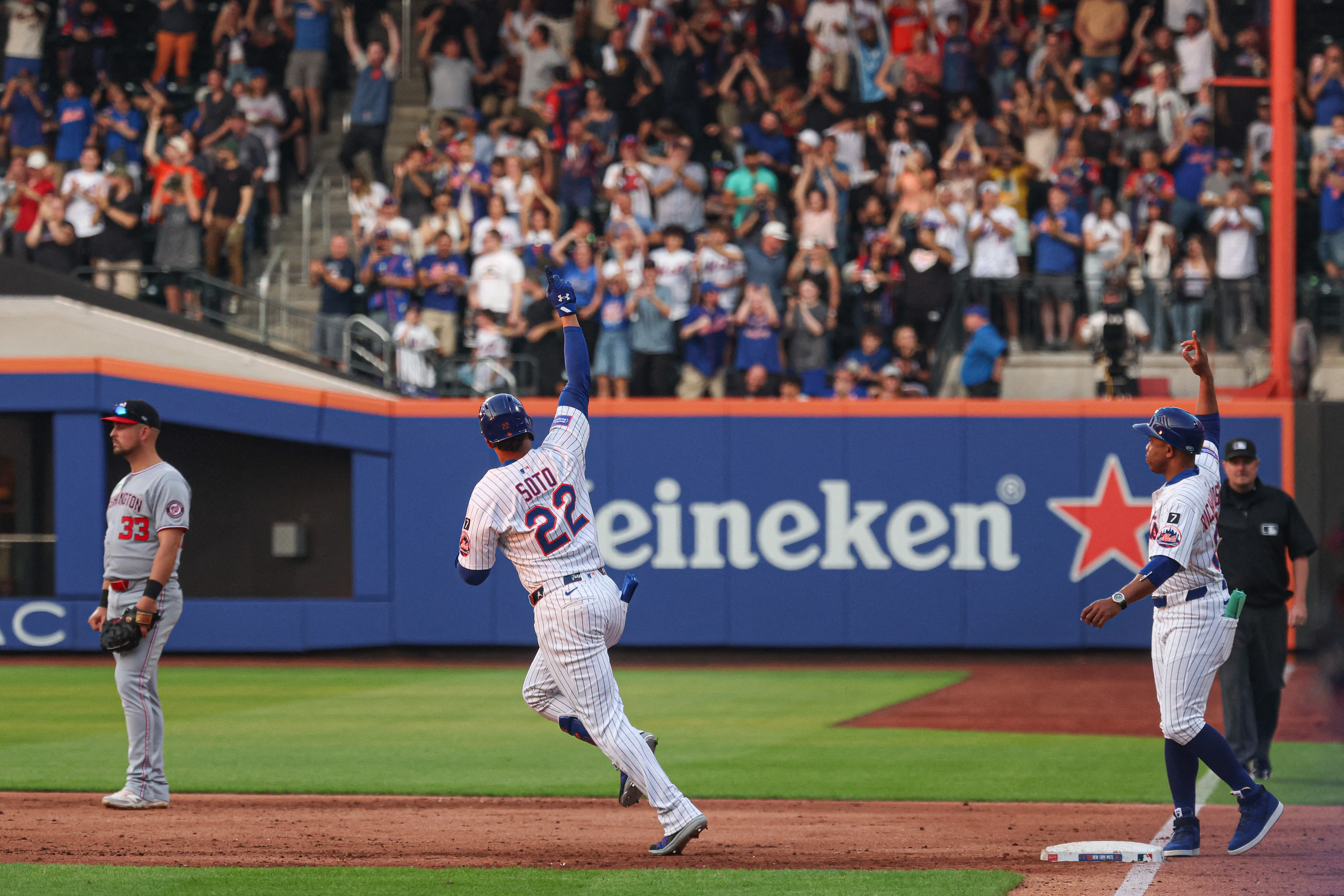 Mets' hot bats getting added boost with warmer weather at Citi Field 4 Juan Soto homer Mets Nationals