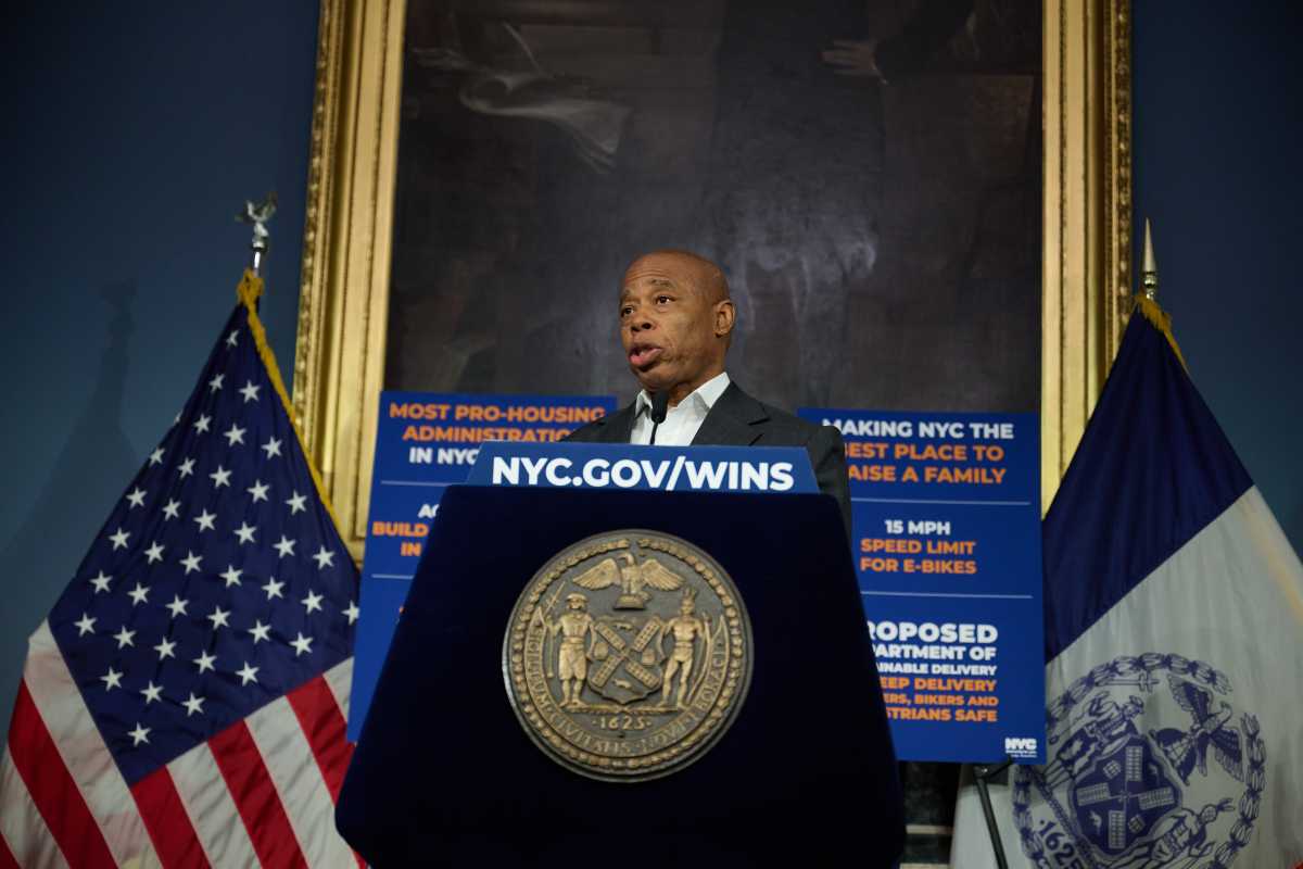 ICE raids: Adams doesn't 'foresee' Trump sending troops to quell NYC protests; leading rivals present plans 2 Mayor Eric Adams speaking at City Hall amid ICE raids
