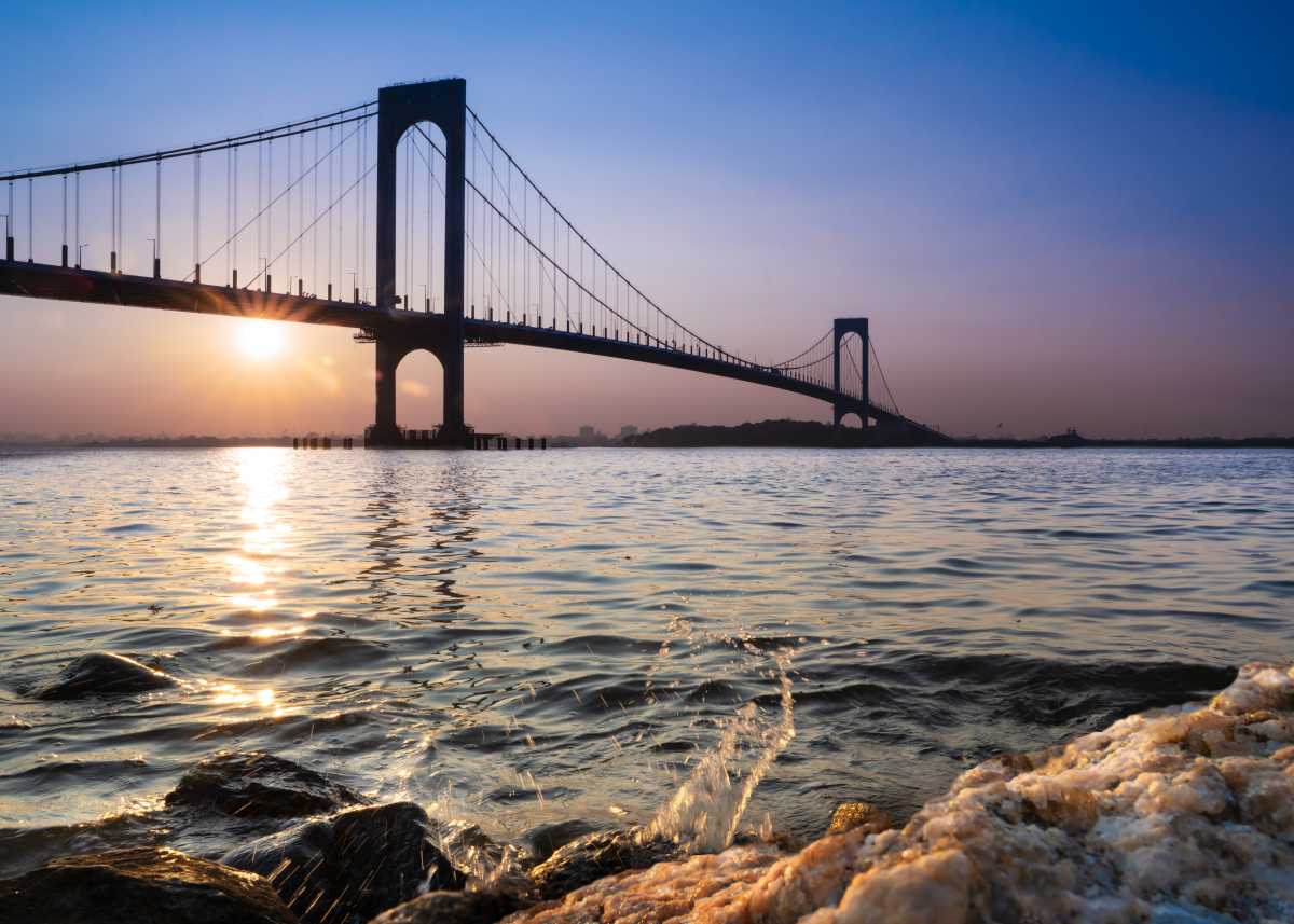 Whitestone Bridge on the Queens Bronx border