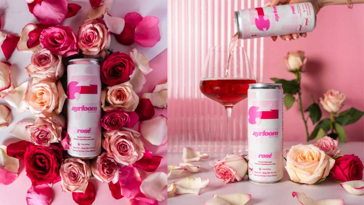 ayrloom cannabis infused rose cider