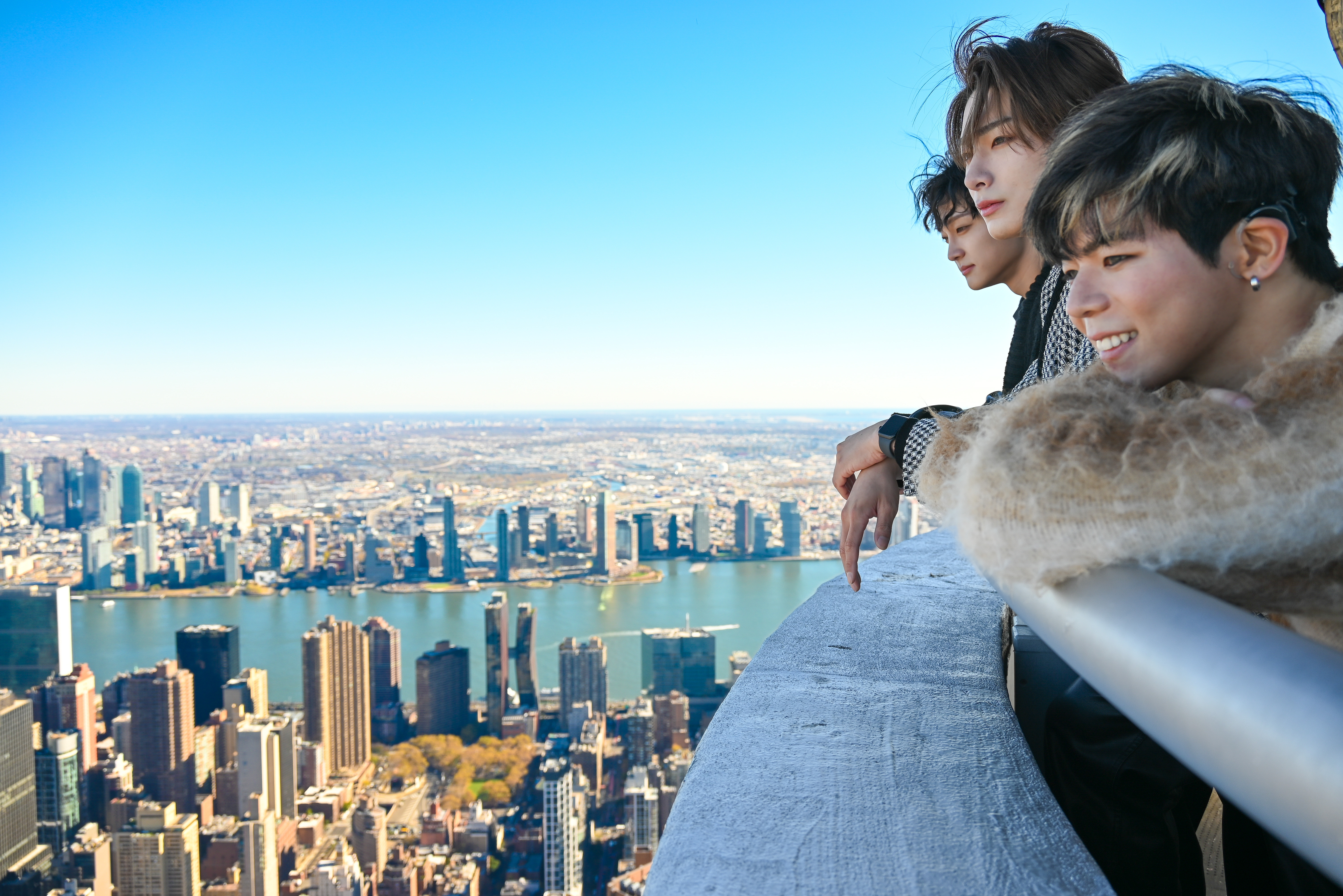 Big Ocean is ready to make a splash in NYC as the first K-Pop hard-of-hearing act 6 Big Ocean overlooking NYC last year.