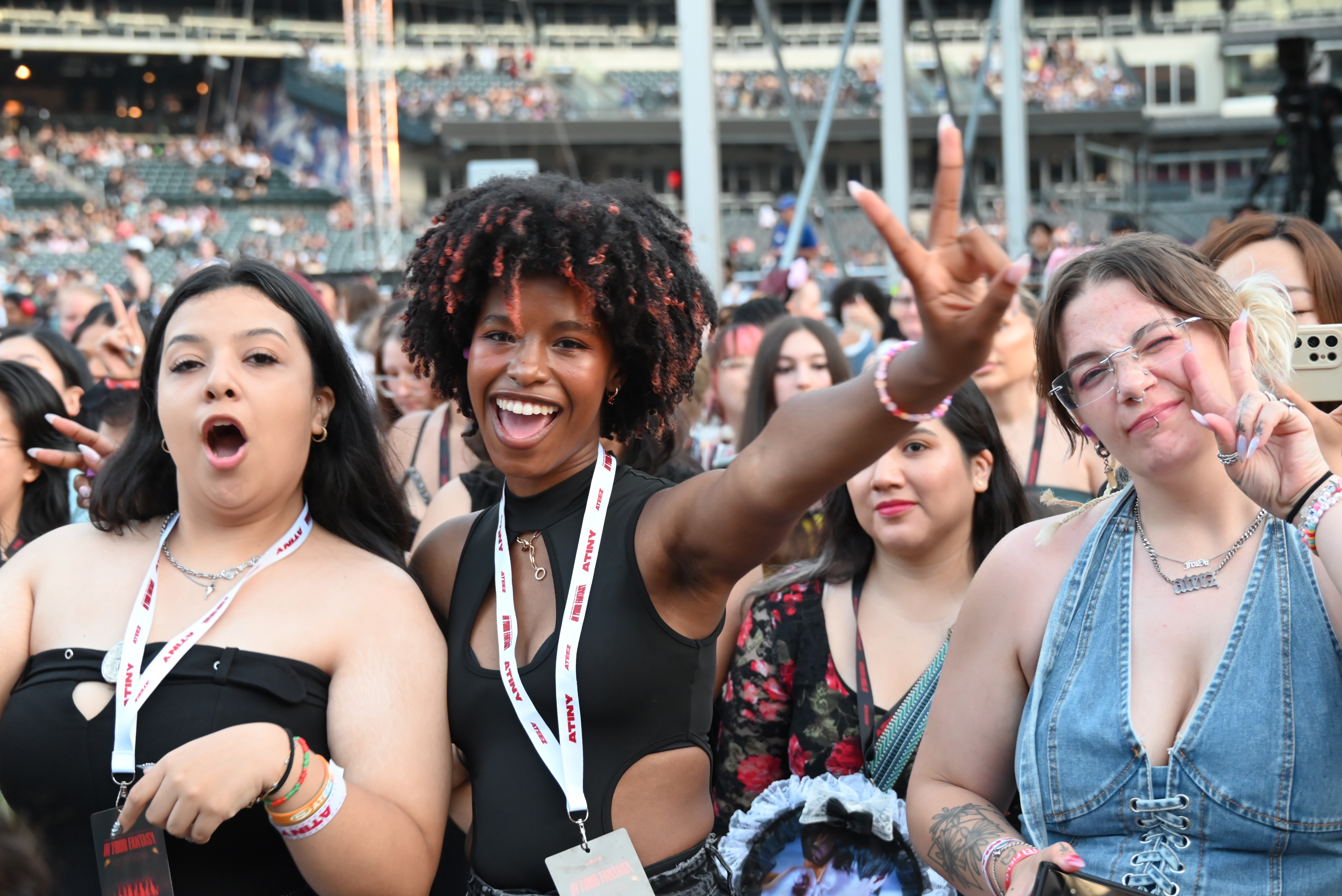 Fans came to Citi Field to watch ATEEZ live.