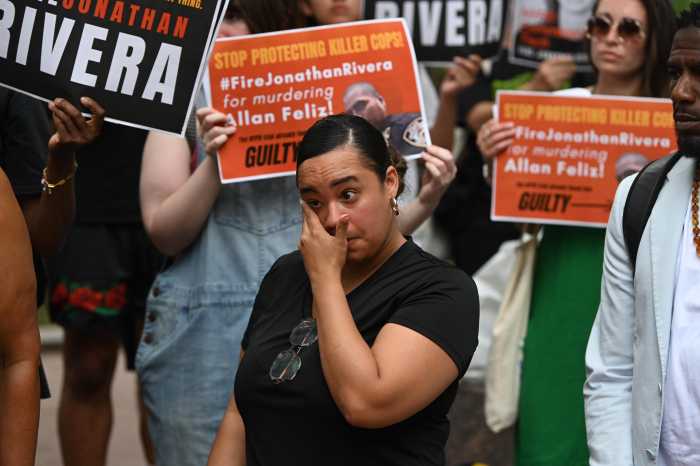 Family weeps after Police Commissioner Tisch says she won't fire cop who shot man during Bronx traffic stop 7 The family of a man faithfully shot by police during a Bronx traffic stop in 2019 are calling upon Police Commissioner Jessica Tisch to reconsider allowing the cop who pulled the trigger to keep his job.