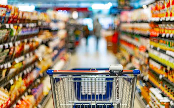 Op-Ed | With rising grocery costs, New Yorkers deserve real solutions — not government-run supermarkets 7 A shopping cart by a store shelf in a supermarket