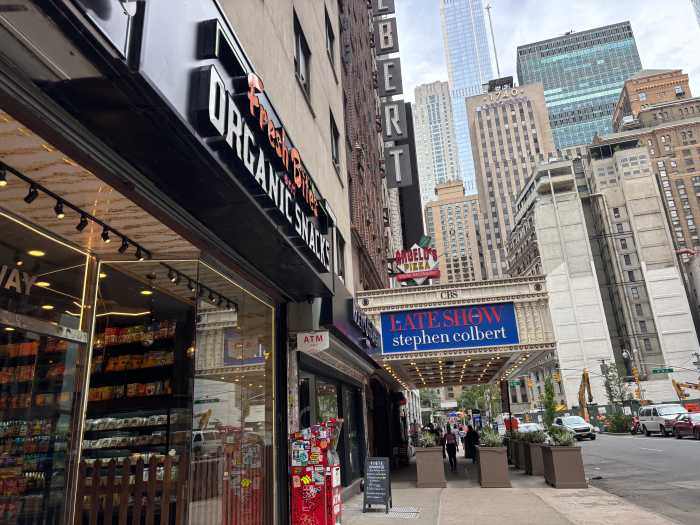 A convenience store next to the Ed Sullivan Theater.
