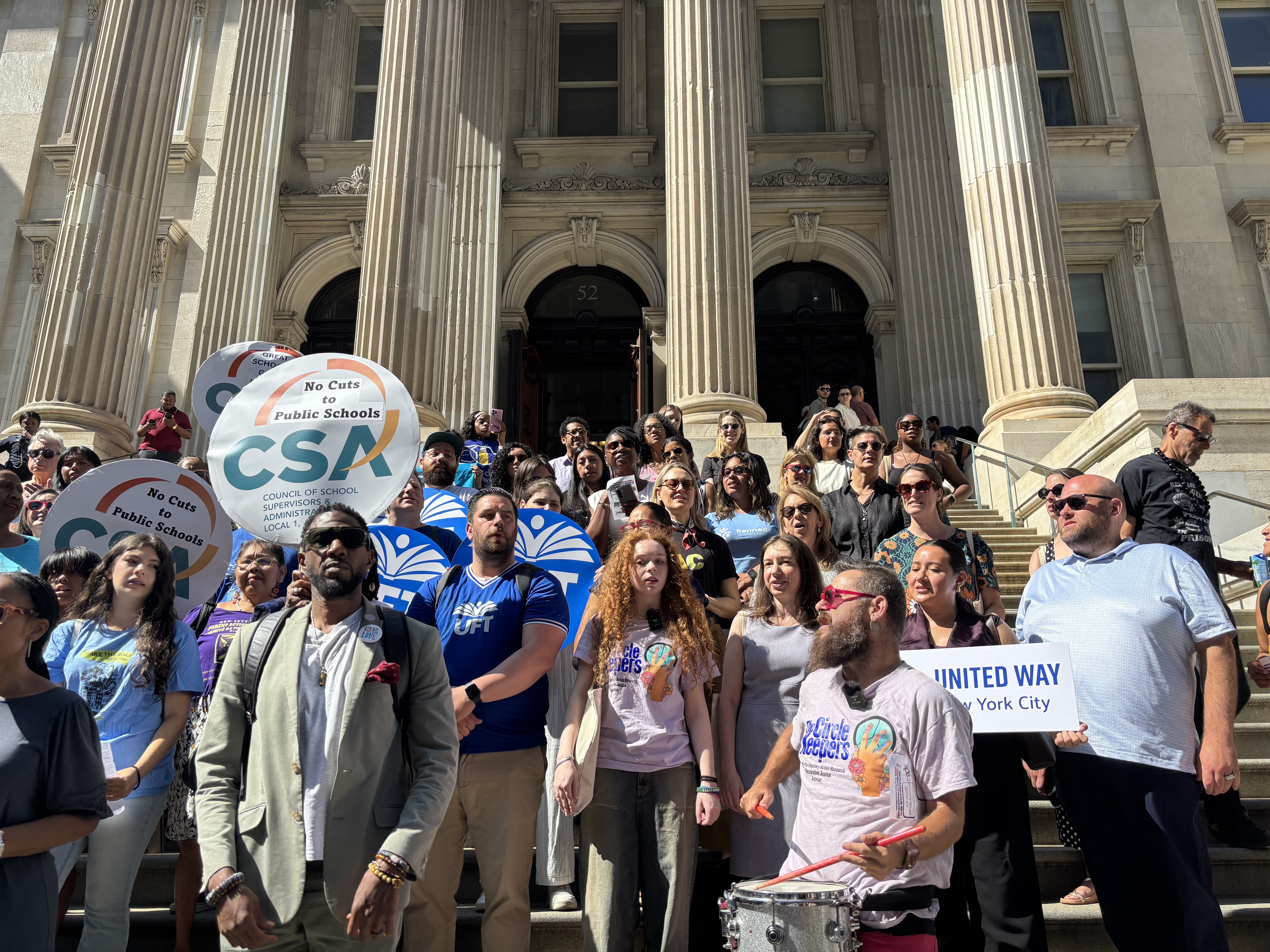 NYC public school funding: Pols and advocates rally at Tweed Courthouse to condemn federal cuts in Trump's 'Big Beautiful Bill' 3